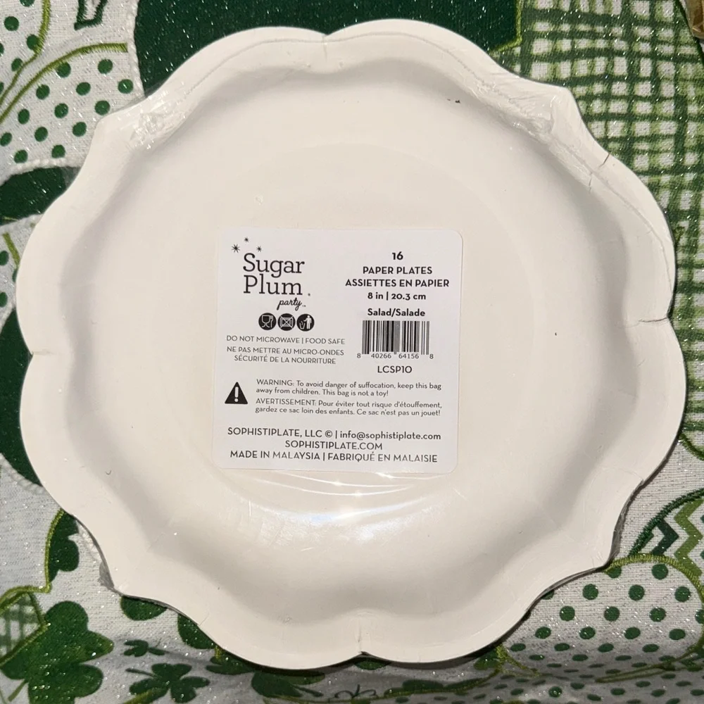 St Patricks Day Set of 2 16ct Shenanigans Coordinator Plates
